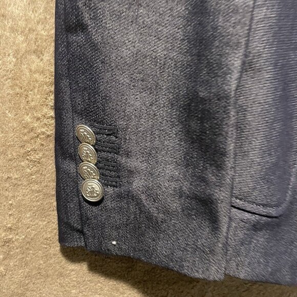 Brooks Brothers Women’s Navy Cotton Single Breasted Blazer Size 4 Silver Buttons - Picture 2 of 10